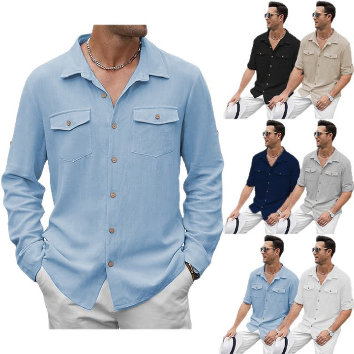Classic casual shirt for men with two chest pockets Lune London