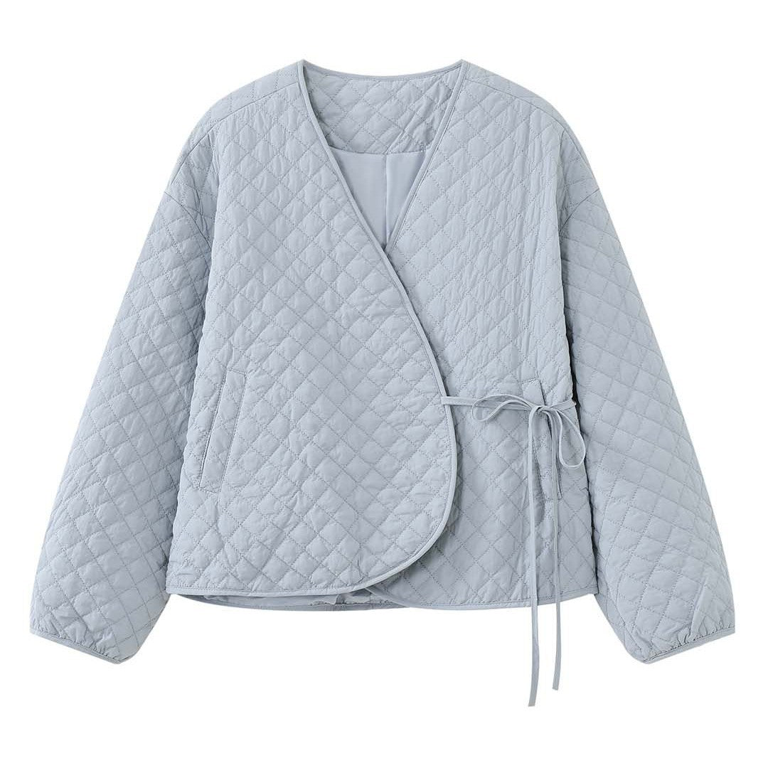Women's Quilted Kimono Quilted Jacket with Ties Amarae