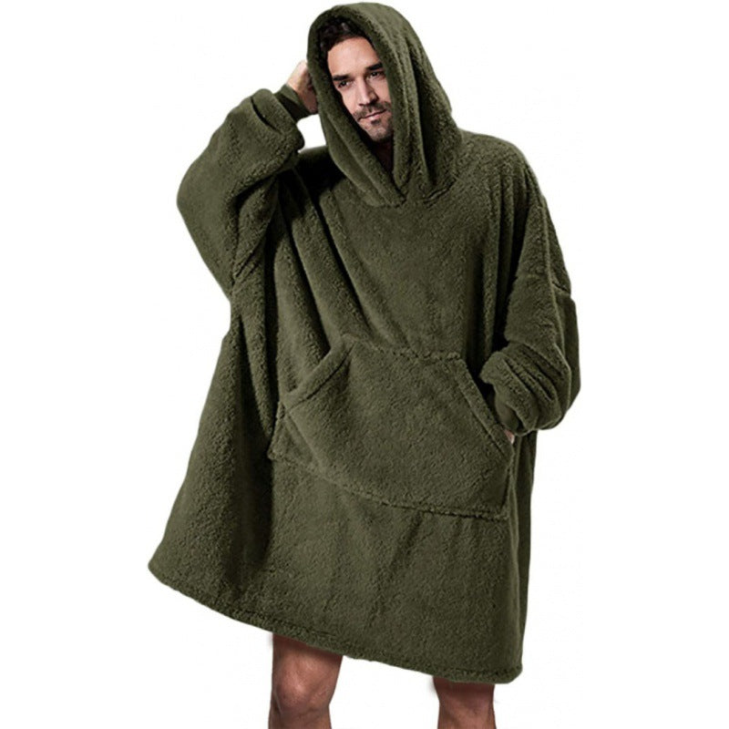 Oversized polar hoodie for women with kangaroo pocket and hood Lune London