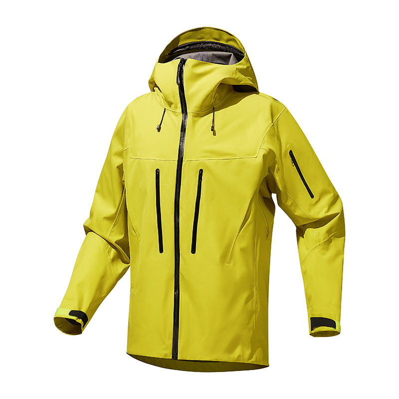 Waterproof outdoor jacket for men with ventilated inserts Chic und Stil