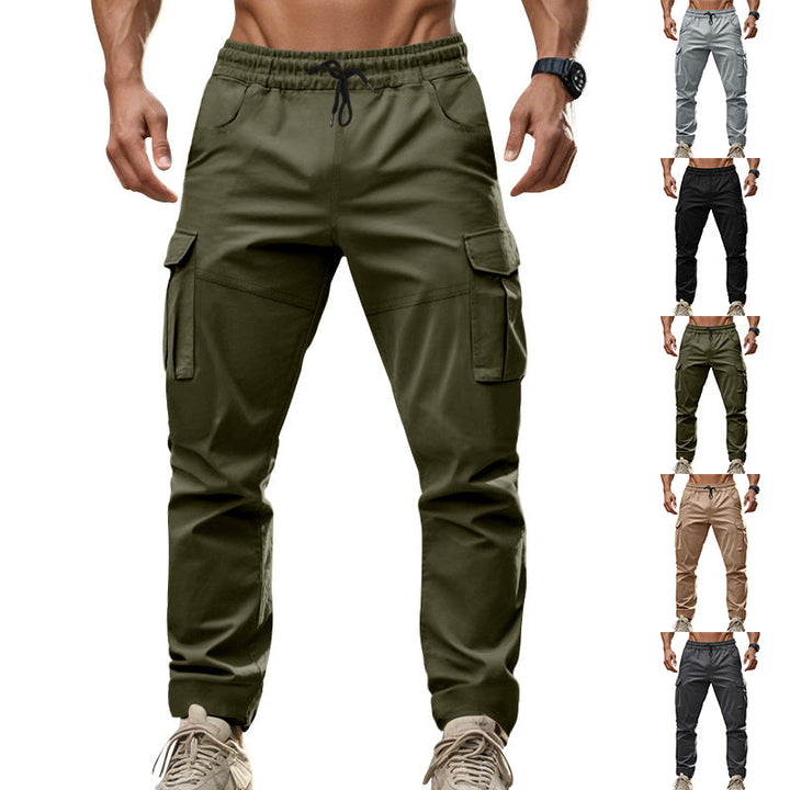 Lune London | Men's cargo pants with functional side pockets and elastic waistband