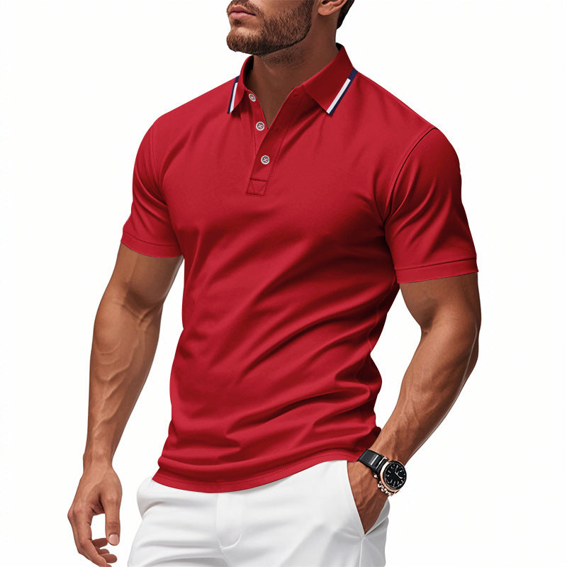 Men's polo shirt with structured collar and breathable technology Lune London