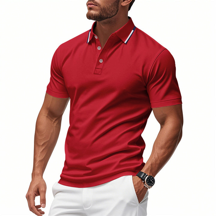 Men's polo shirt with structured collar and breathable technology Lune London