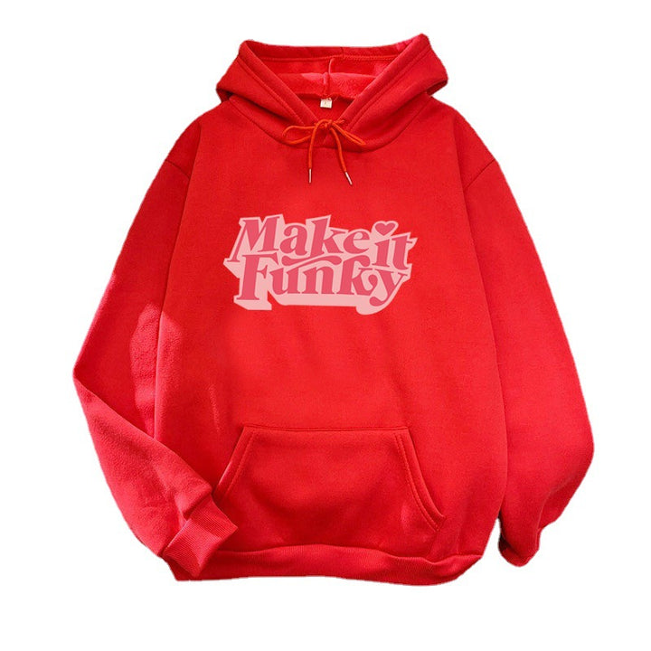 Women's hoodie with striking lettering Chic & Stil