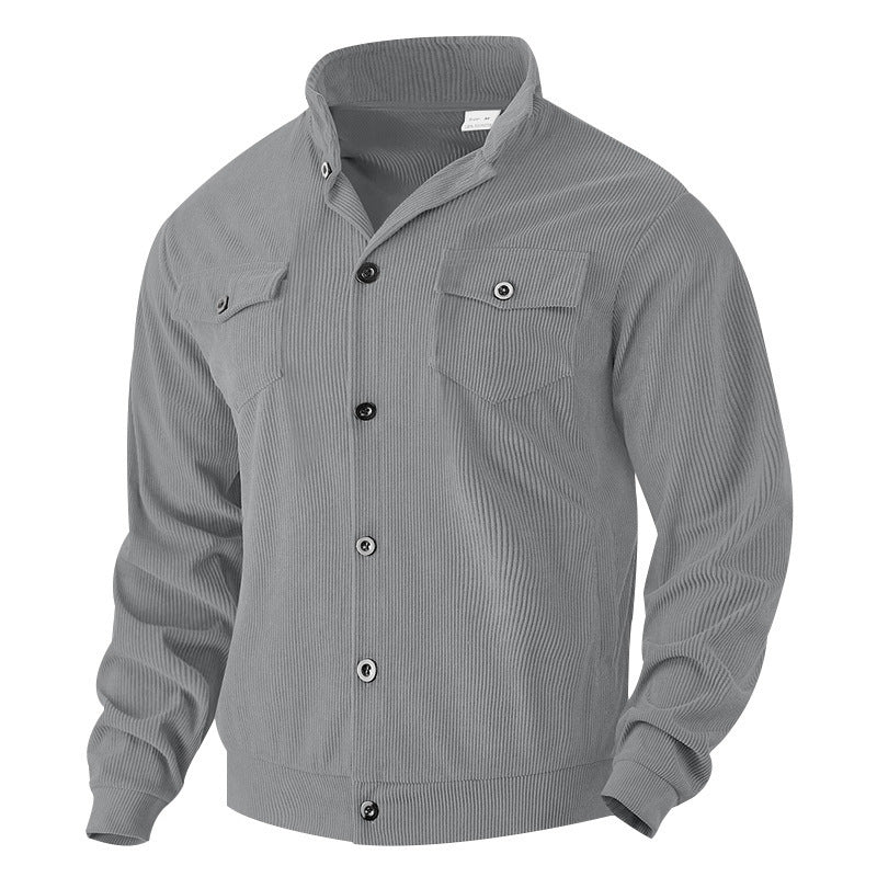 Modern fit corduroy jacket for men with chest pockets Lune London