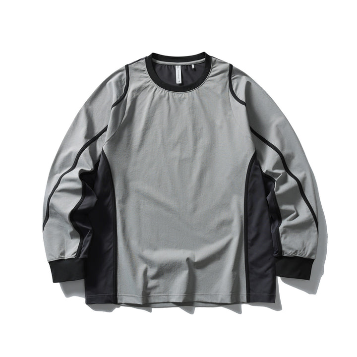 Unisex Functional Longsleeve in Oversize Layering Style with Flat Seams and Ribbed Cuffs