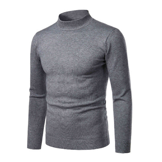 High-quality knitted turtleneck pullover for men with a fine texture Lune London