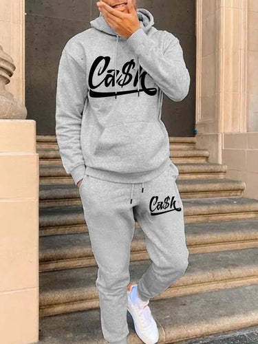 Women's sporty hoodie and jogger pants set with catchy inscription Amarae