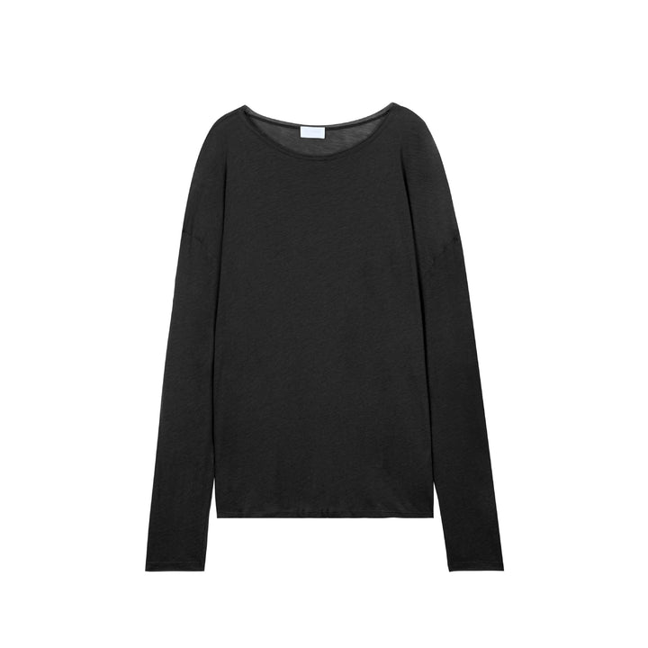 Chemise décontractée pour femme à manches longues en mélange de coton de haute qualité Chic & Stil