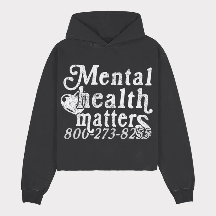 Women's hoodie with statement print Chic & Stil
