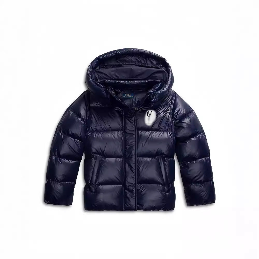 Women's ultra-light down jacket with hood and pockets Lune London
