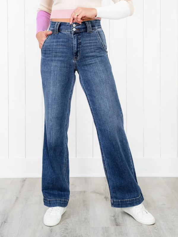 High-waisted wide jeans for women with a comfortable fit Chic & Stil