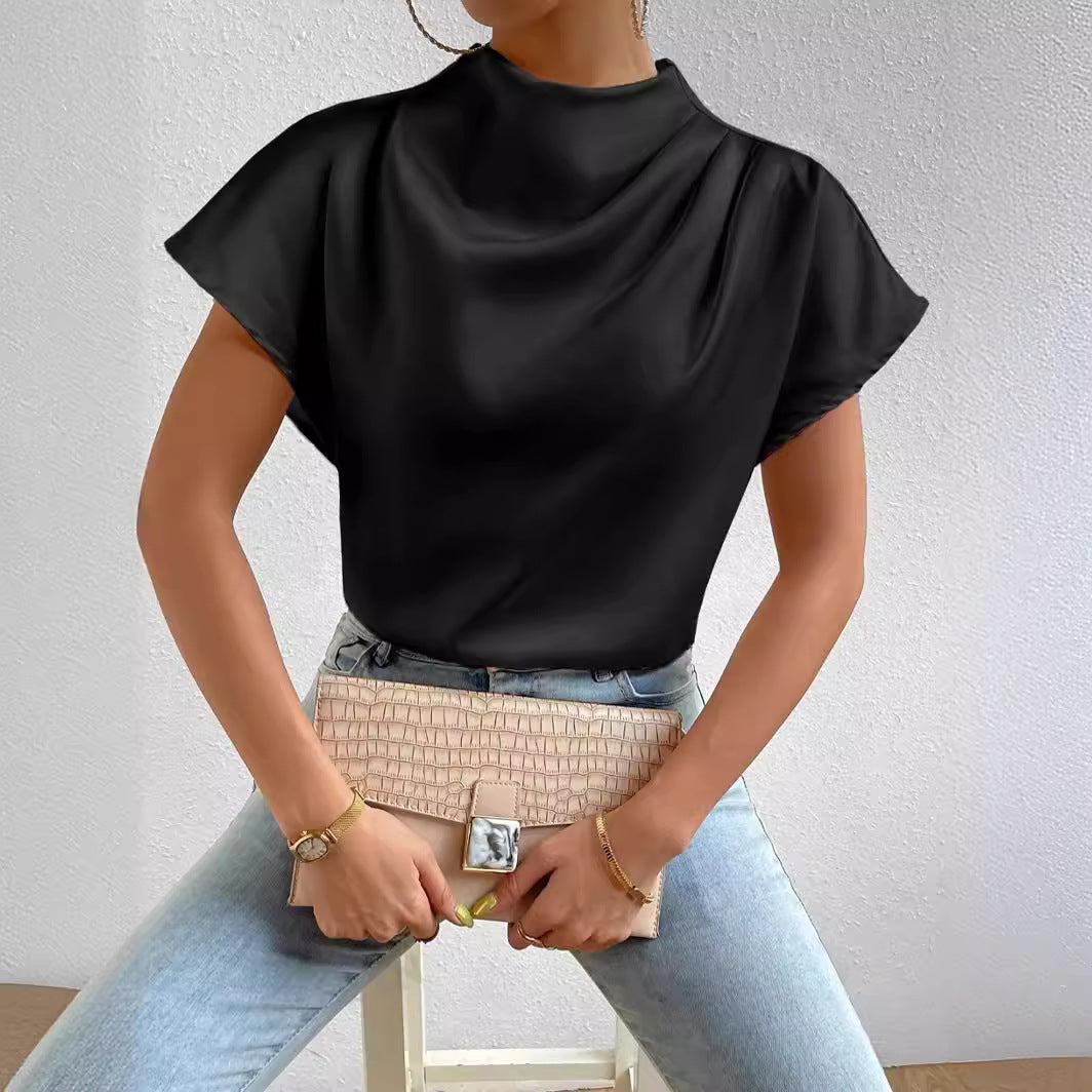 Ladies Satin Blouse Modique Lune London