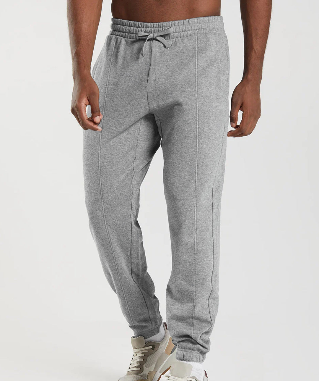 Sporty men's jogger pants with elastic waistband and side pockets Lune London