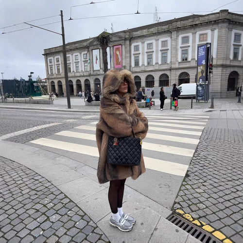Women Cozy leisurewear with reflective details and practical hood Amarae