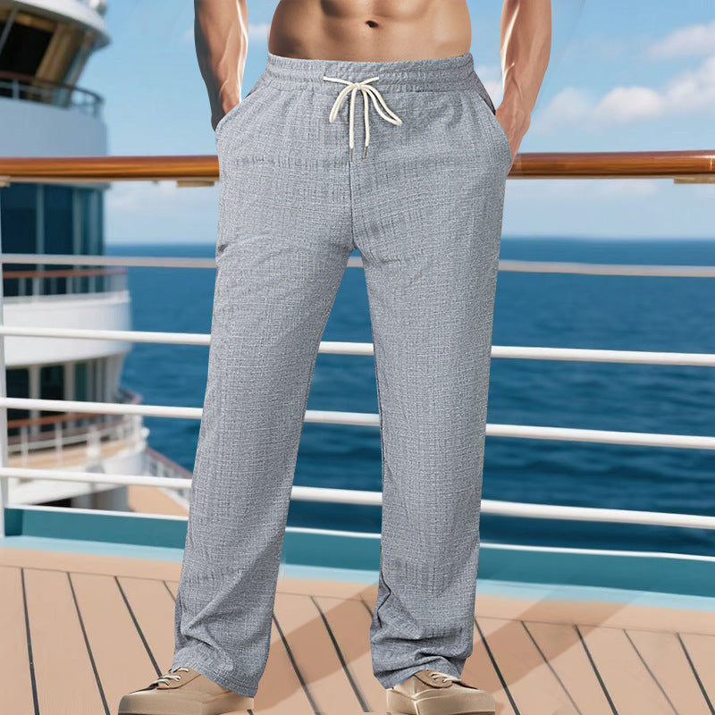 Casual men's pants with adjustable waist and breathable materials Lune London