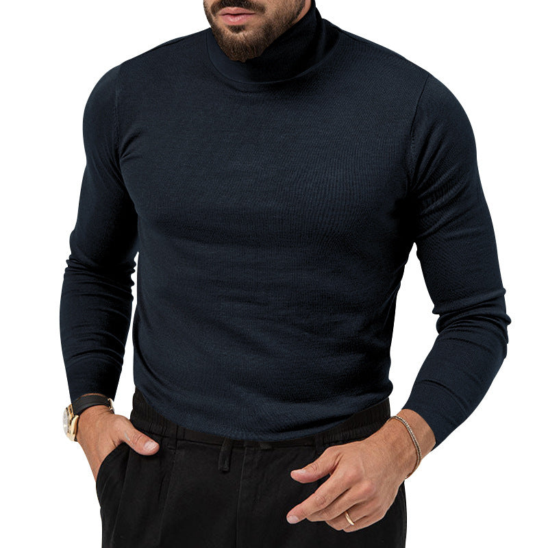 Elegant pullover for men with turtleneck in soft material Lune London