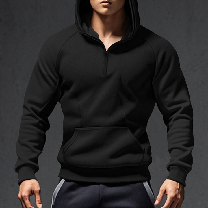 Men's hoodie with zipper and practical pockets Lune London