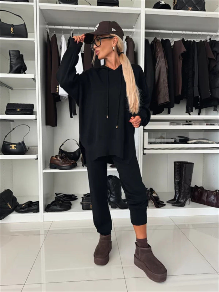 Ladies High Comfort Chic Hoodie and Jogging Pants Set