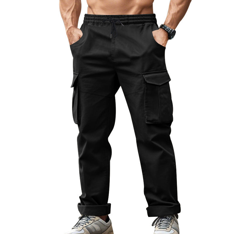 Lune London | Men's cargo pants with functional side pockets and elastic waistband