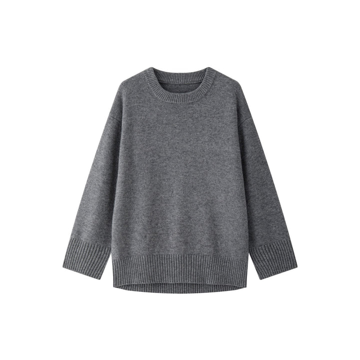 Women's Cozy Knit Loungewear Set made of Wool Blend with Oversized Sweater and Wide Palazzo Pants Amarae