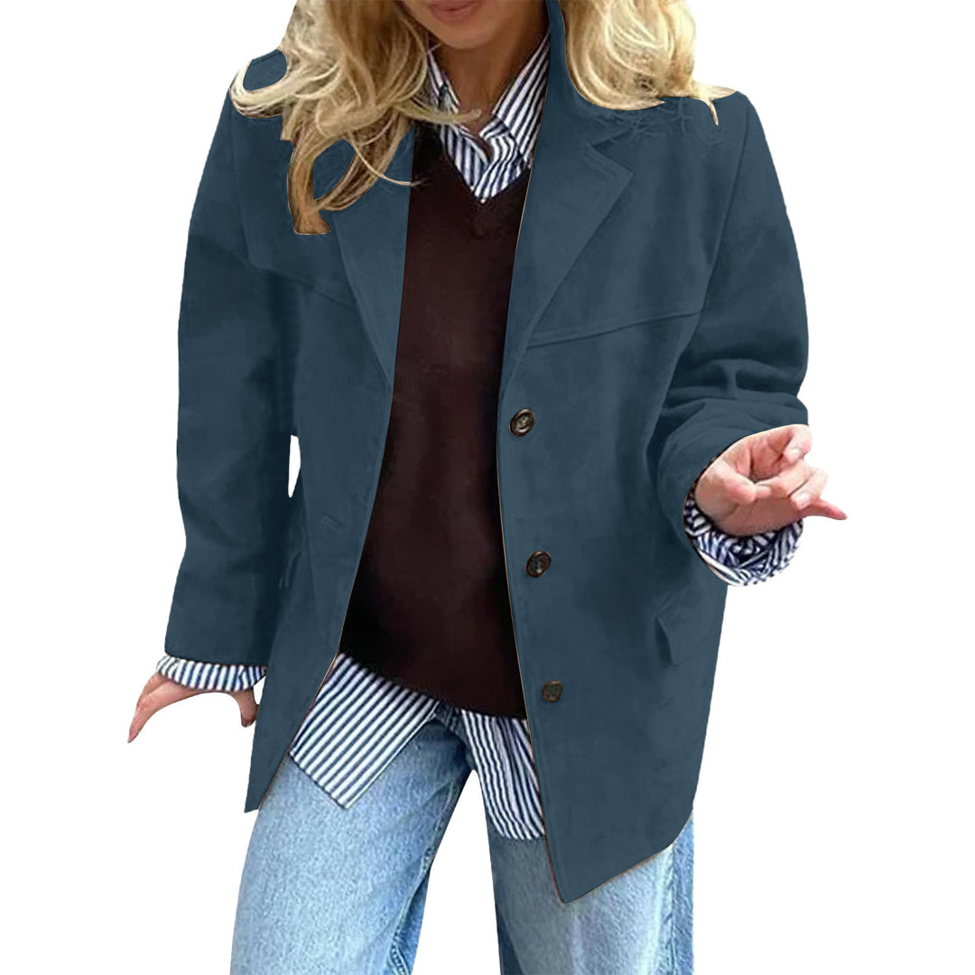 Veste surdimensionnée élégante pour femmes en imitation suédine Chic & Stil