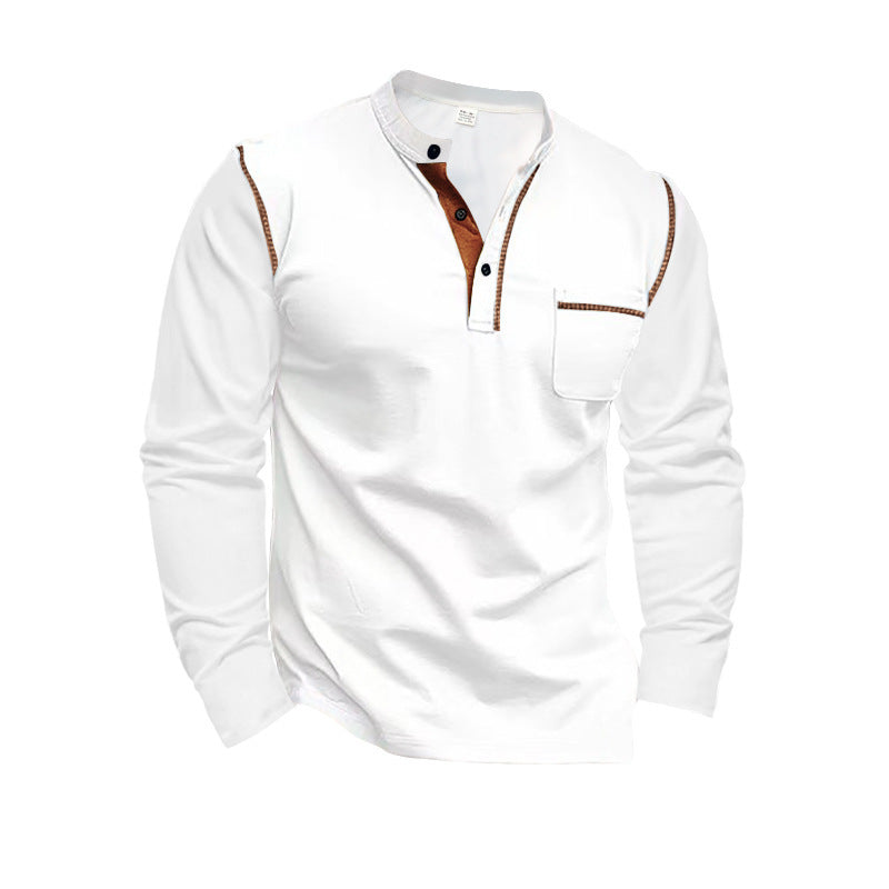 Casual long sleeve shirt for men with modern stylish details
