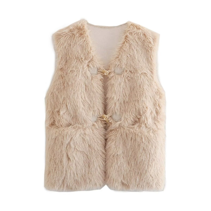 Ladies faux fur vest Lune London