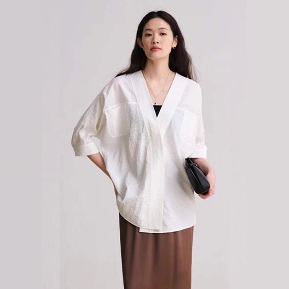 Blouse ouverte décontractée et élégante pour femmes Chic & Stil