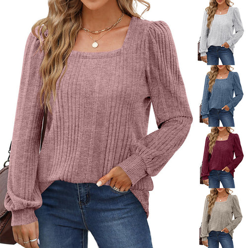 Amarae Ribbed Puff Sleeve Sweater for Women