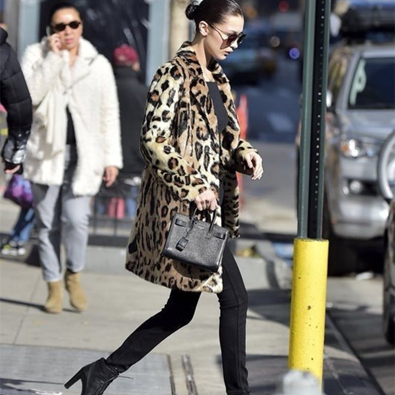 Ladies Oversized Faux Fur Coat Amarae