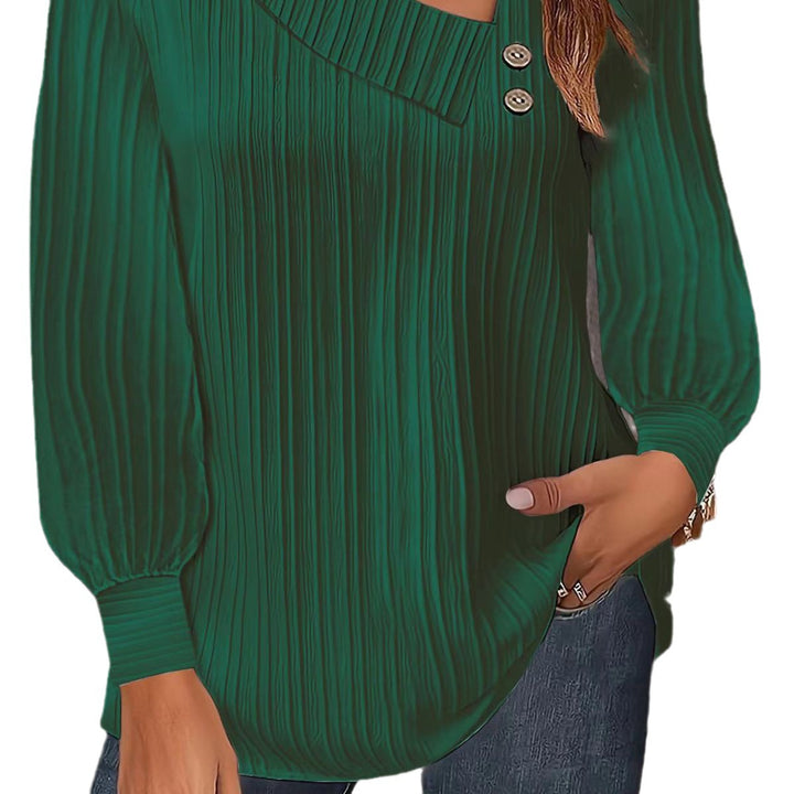 Ladies Elegant and Modern Top with Asymmetrical Neckline Lune London