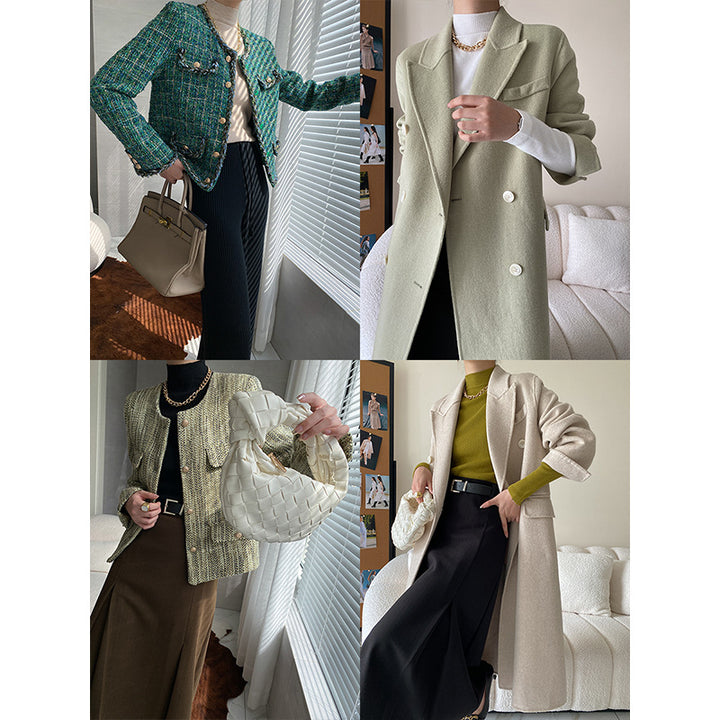 Women's fine knit top with high collar Chic & Stil