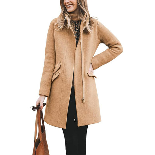 Amarae Women's Wool Asymmetrical Coat