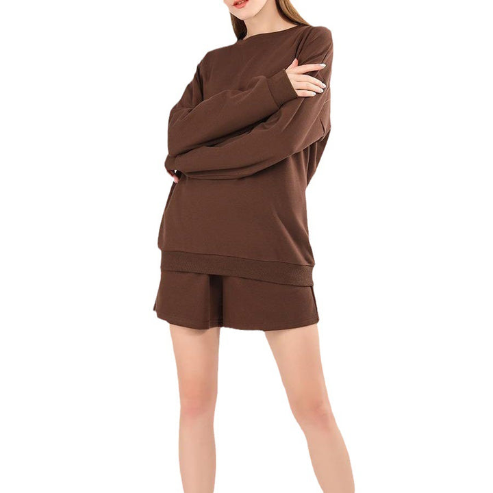 Ladies casual sweatshirt and shorts set Lune London