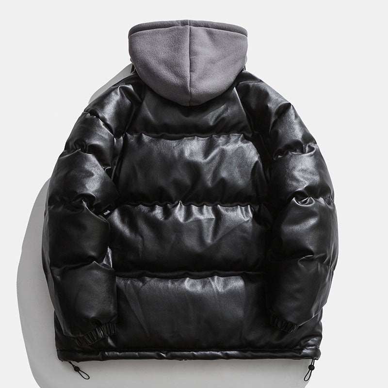 High-quality padded down jacket for men with removable hood Lune London