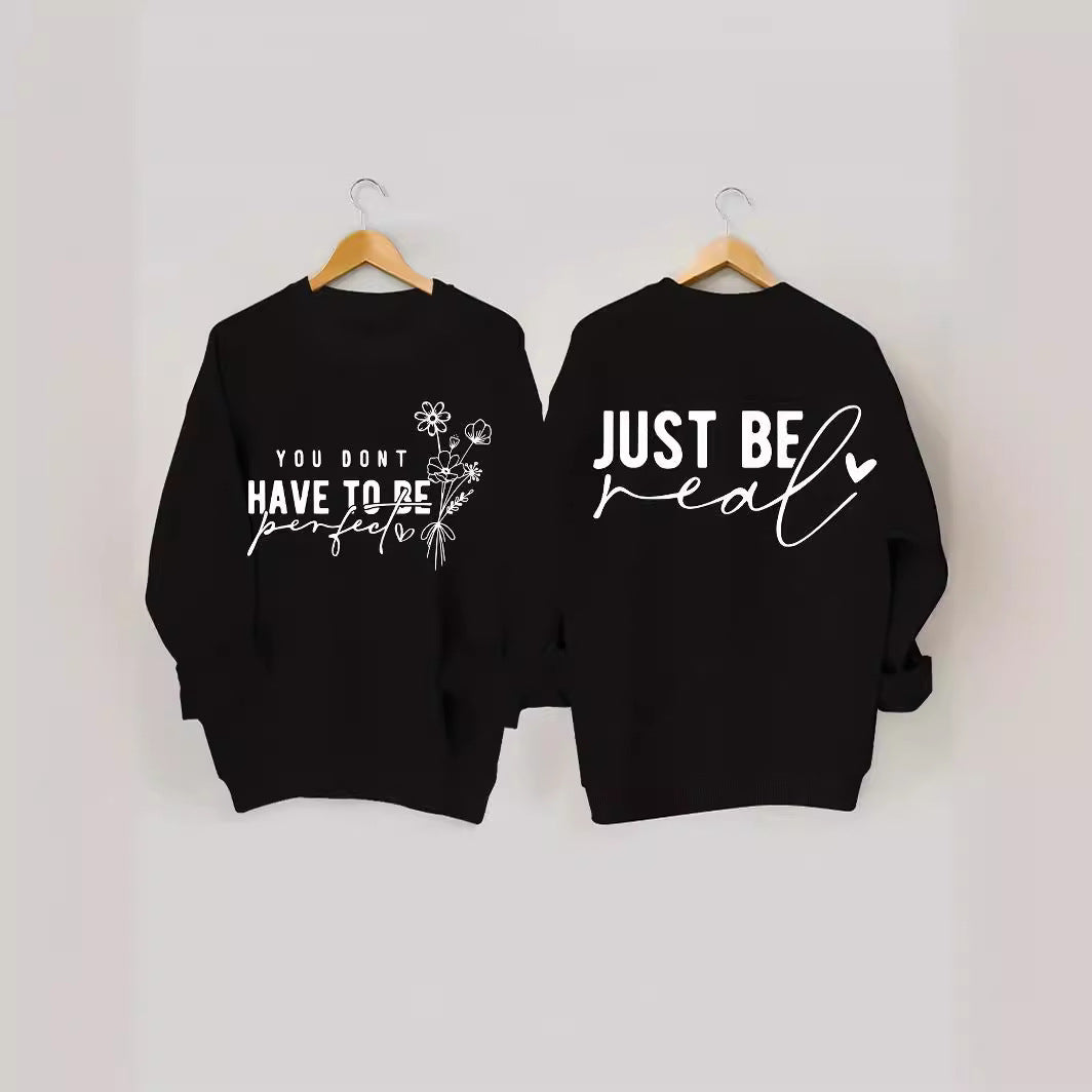 Sweat femme décontracté avec des messages inspirants Chic & Stil