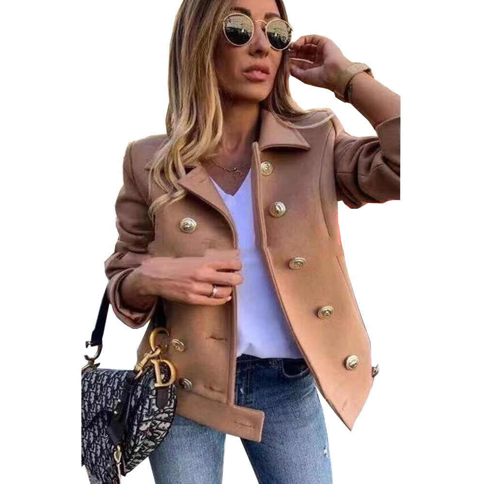 Women's clothing JACKKE with gold buttons and a casual chic cut