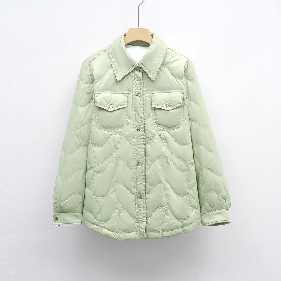 Ladies quilted outdoor jacket with pockets and comfortable fit Amarae