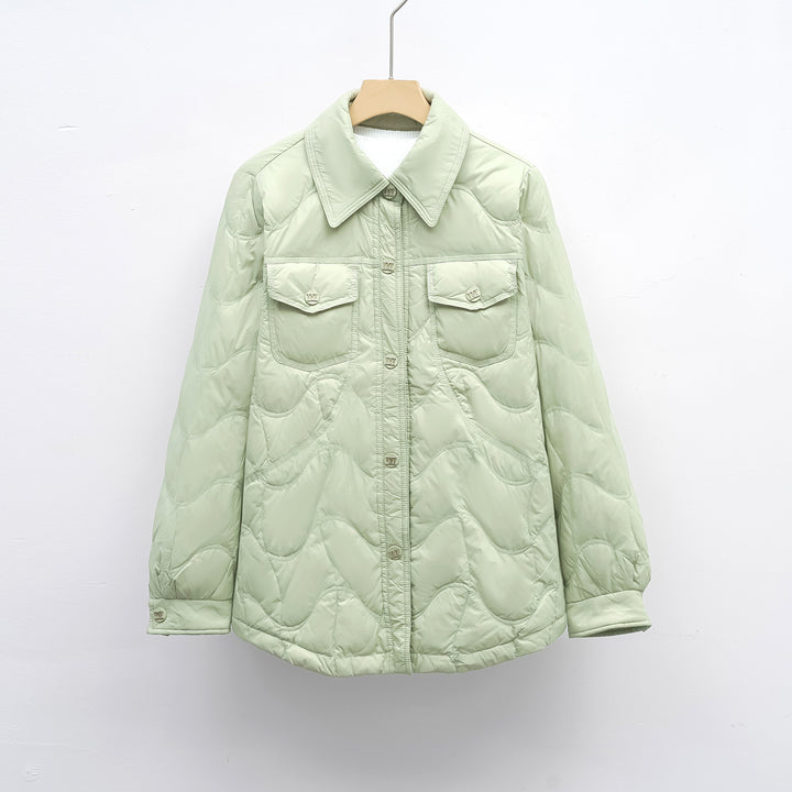 Ladies quilted outdoor jacket with pockets and comfortable fit Amarae