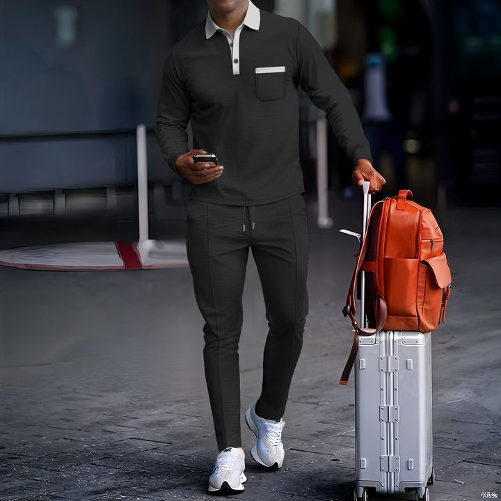 Men's sporty leisure set with comfortable collar and practical pockets Lune London