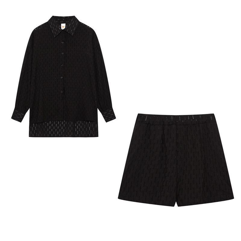 Lune London women's light buttoned coordinated set