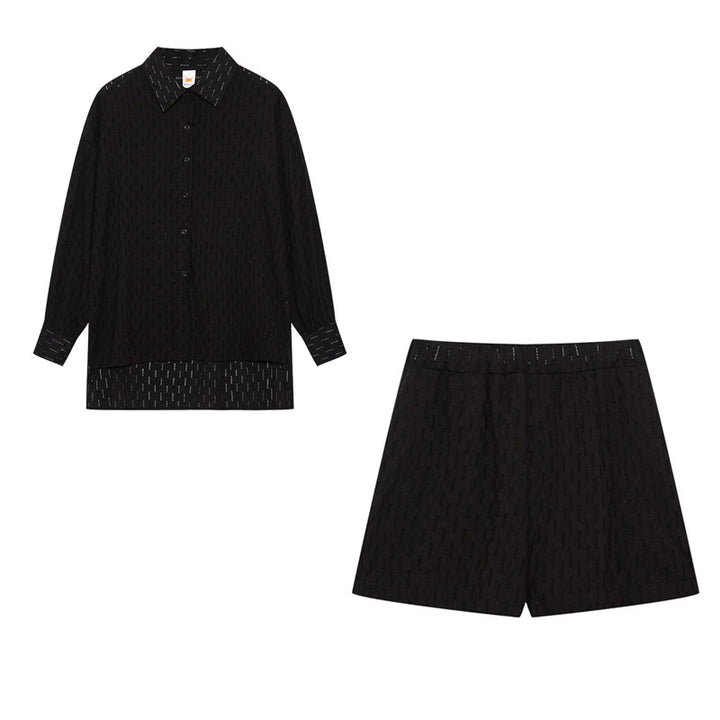 Lune London women's light buttoned coordinated set