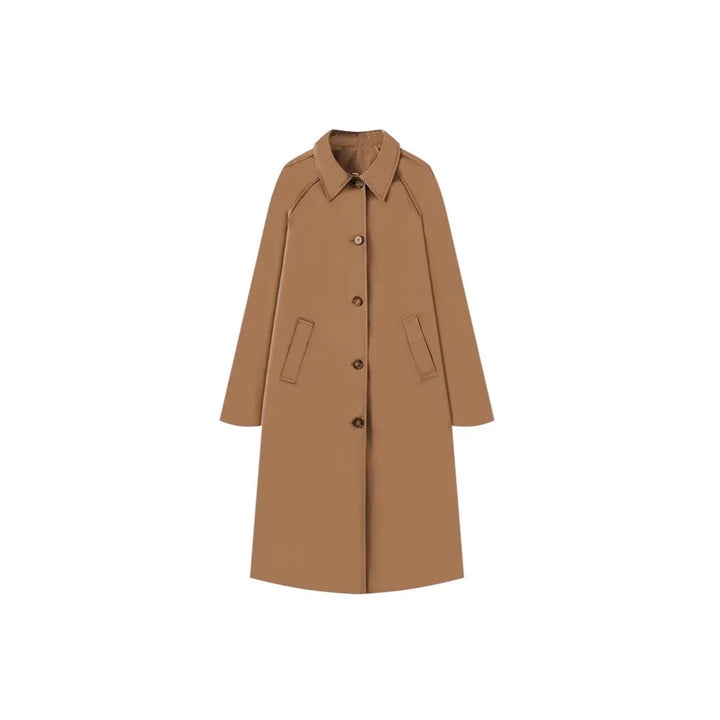 Transitional jacket for women with elegant high collar and practical button details Lune London
