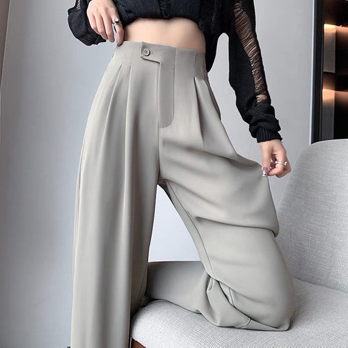 High-waisted pleated pants for women Amarae