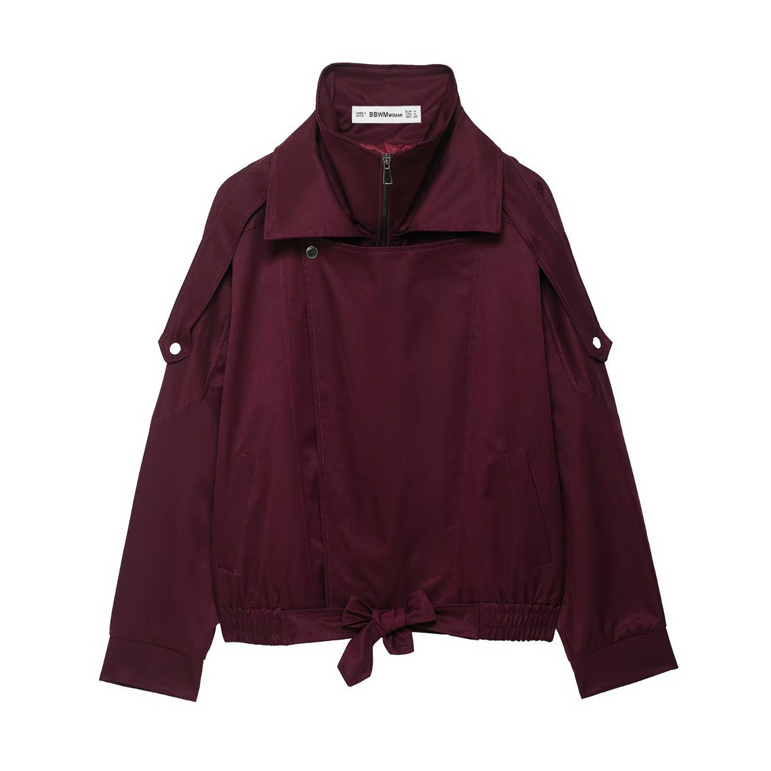 Sporty transitional jacket for women with adjustable waist and practical pockets Lune London