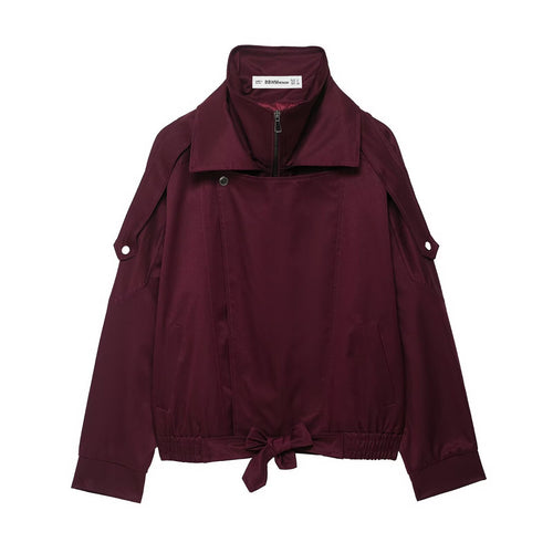 Sporty transitional jacket for women with adjustable waist and practical pockets Amarae