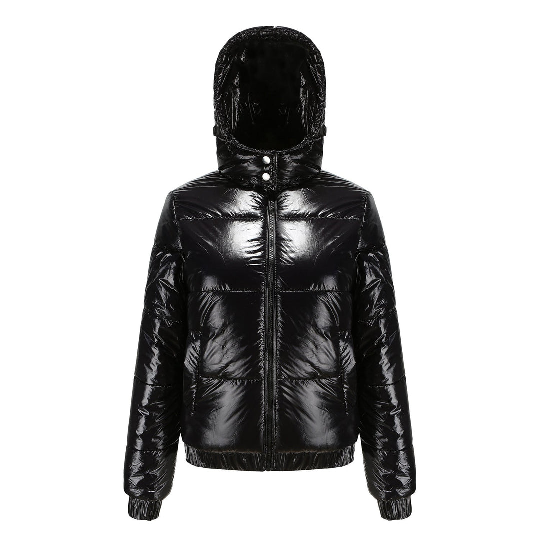 Lune London | Women's Winter Jacket Shiny Water Repellent Breathable Hood