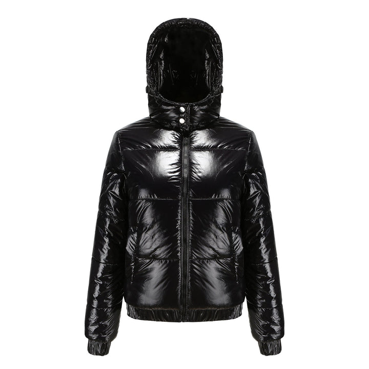 Lune London | Women's Winter Jacket Shiny Water Repellent Breathable Hood