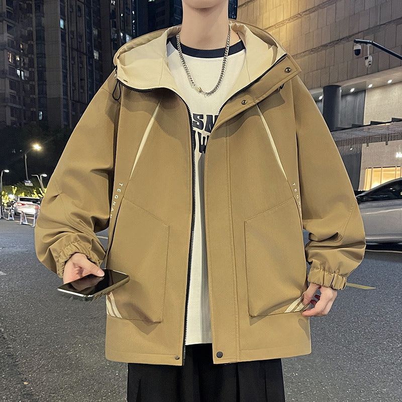 Lightweight men's jacket with adjustable hood Lune London